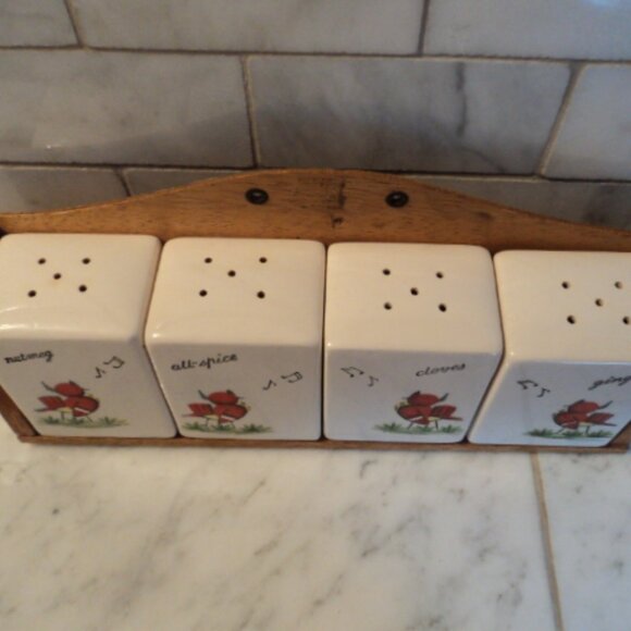 vintage spice rack singing birds - Picture 4 of 9